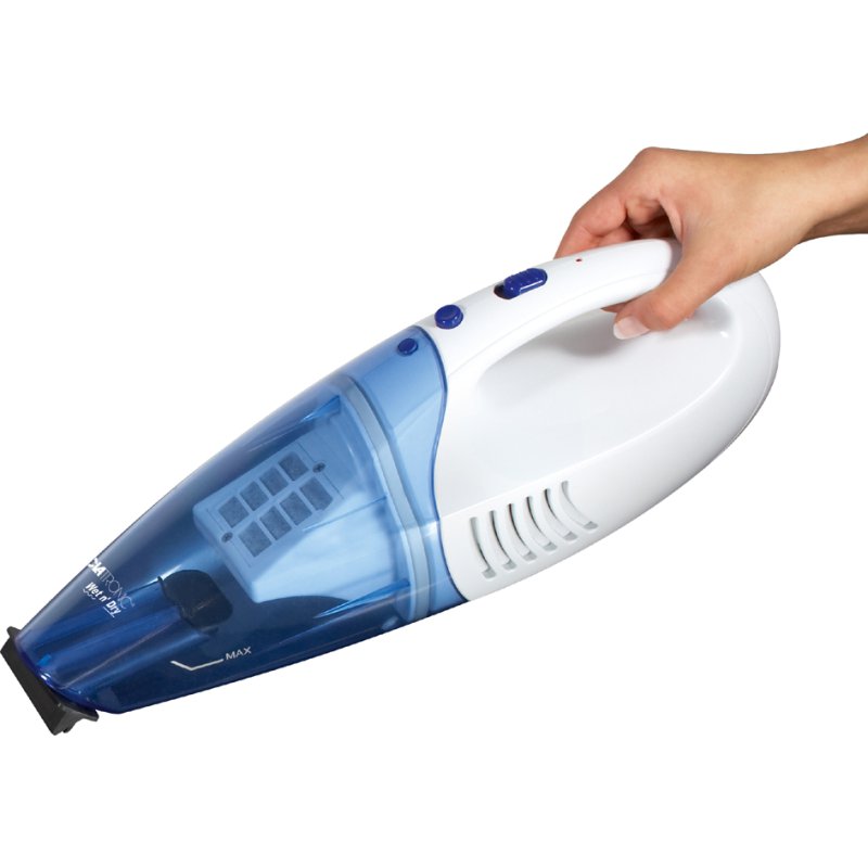 CLATRONIC aspirateur de miettes AKS 828, sans fil, blanc/bleu, sec/humide 0,15 l
